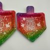 צלחות נייר צורת סביבון צבעוני קטן 10 יח'