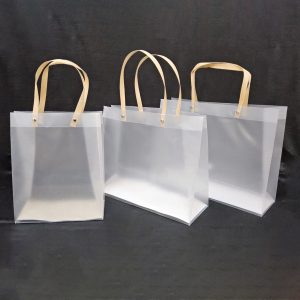 שקיות שקופות ידיות חומות