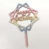 happy birthday עץ על מקל צבעוני