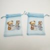 אורגנזה תכלת boy עם דובי 8/10 ס"מ 10 יח'